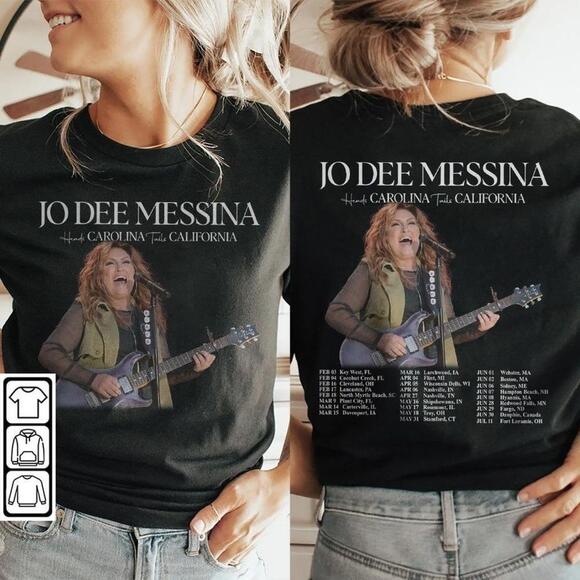 Tops - Jo Dee Messina Music Shirt Jo Dee Messina Tour Heads Carolina 2 Sided